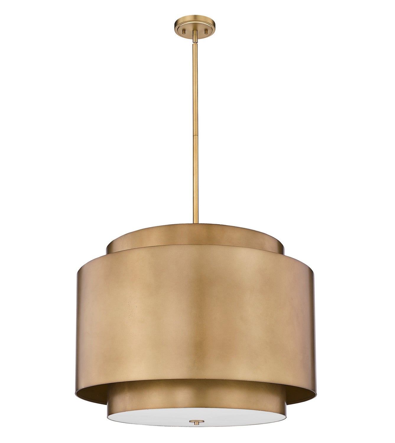 Z-Lite - 739P32-RB - Four Light Chandelier - Harlech - Rubbed Brass