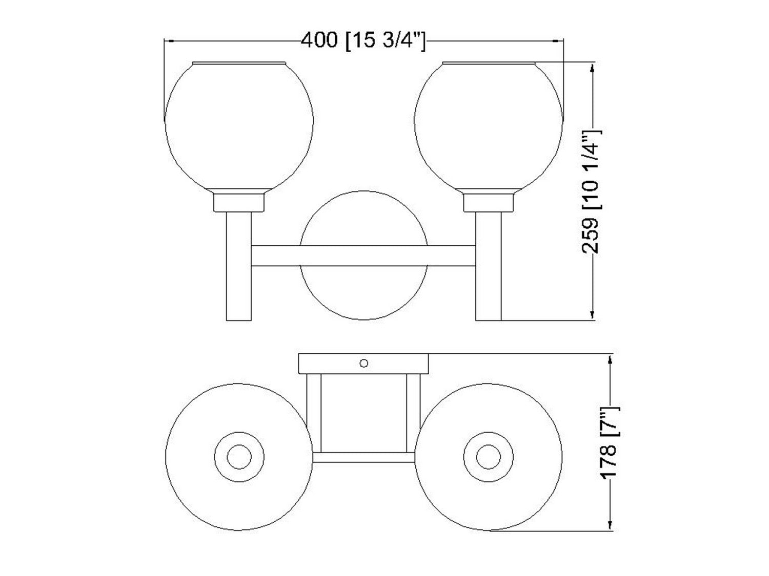 Z-Lite - 7502-2V-CH - Two Light Vanity - Sutton - Chrome