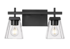 Z-Lite - 819-2V-MB - Two Light Vanity - Lauren - Matte Black