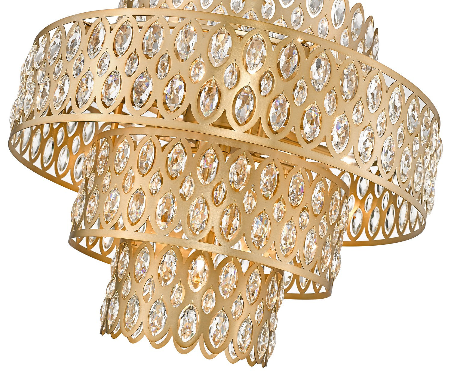 Z-Lite - 822P26-HB - 13 Light Chandelier - Dealey - Heirloom Brass