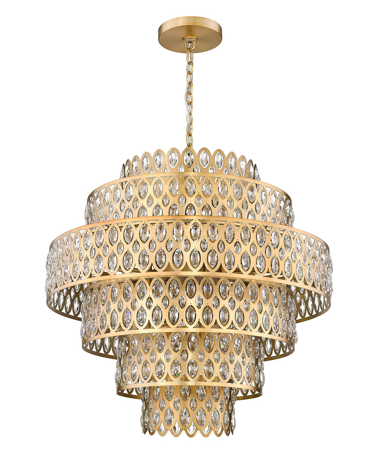 Z-Lite - 822P32-HB - 17 Light Chandelier - Dealey - Heirloom Brass