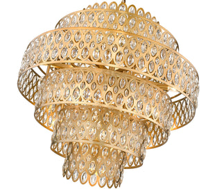 Z-Lite - 822P32-HB - 17 Light Chandelier - Dealey - Heirloom Brass