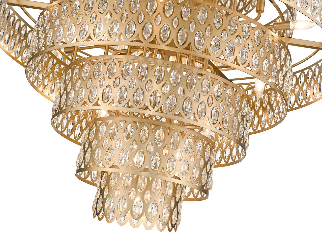 Z-Lite - 822P45-HB - 25 Light Chandelier - Dealey - Heirloom Brass