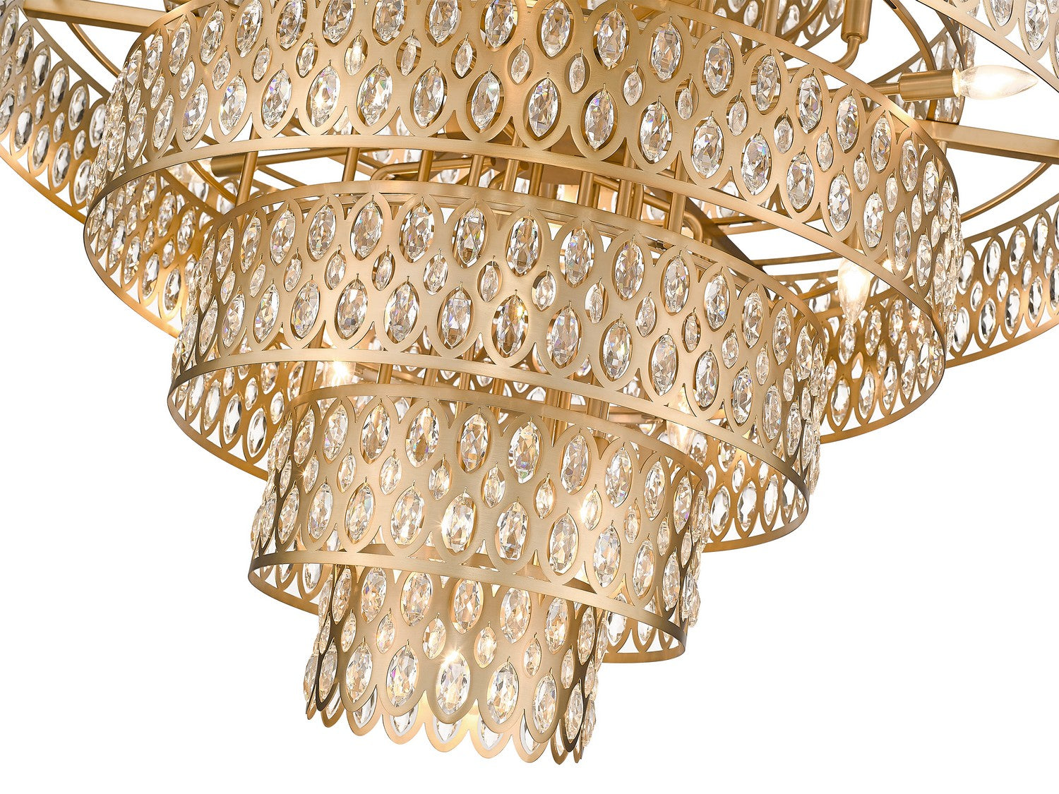 Z-Lite - 822P45-HB - 25 Light Chandelier - Dealey - Heirloom Brass