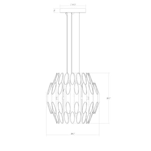 Sonneman - 2047.01 - LED Pendant - Chimes - Polished Chrome