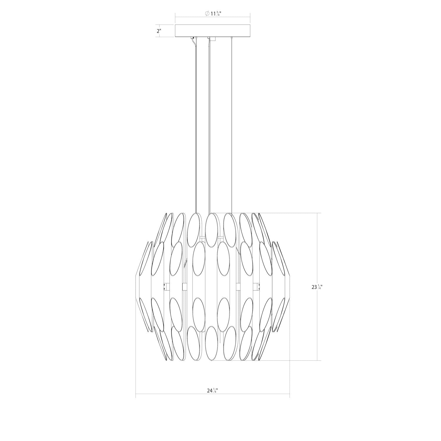 Sonneman - 2047.38 - LED Pendant - Chimes - Satin Brass