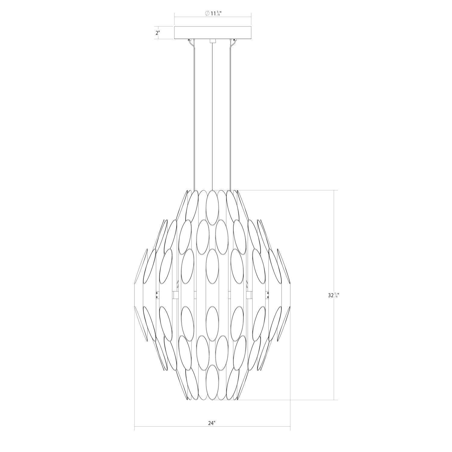 Sonneman - 2048.01 - LED Pendant - Chimes - Polished Chrome