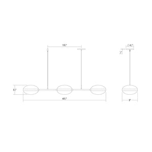 Sonneman - 3613.01 - LED Linear Pendant - Pillows - Polished Chrome