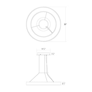 Sonneman - 3982.03 - LED Pendant - Pi - Satin White