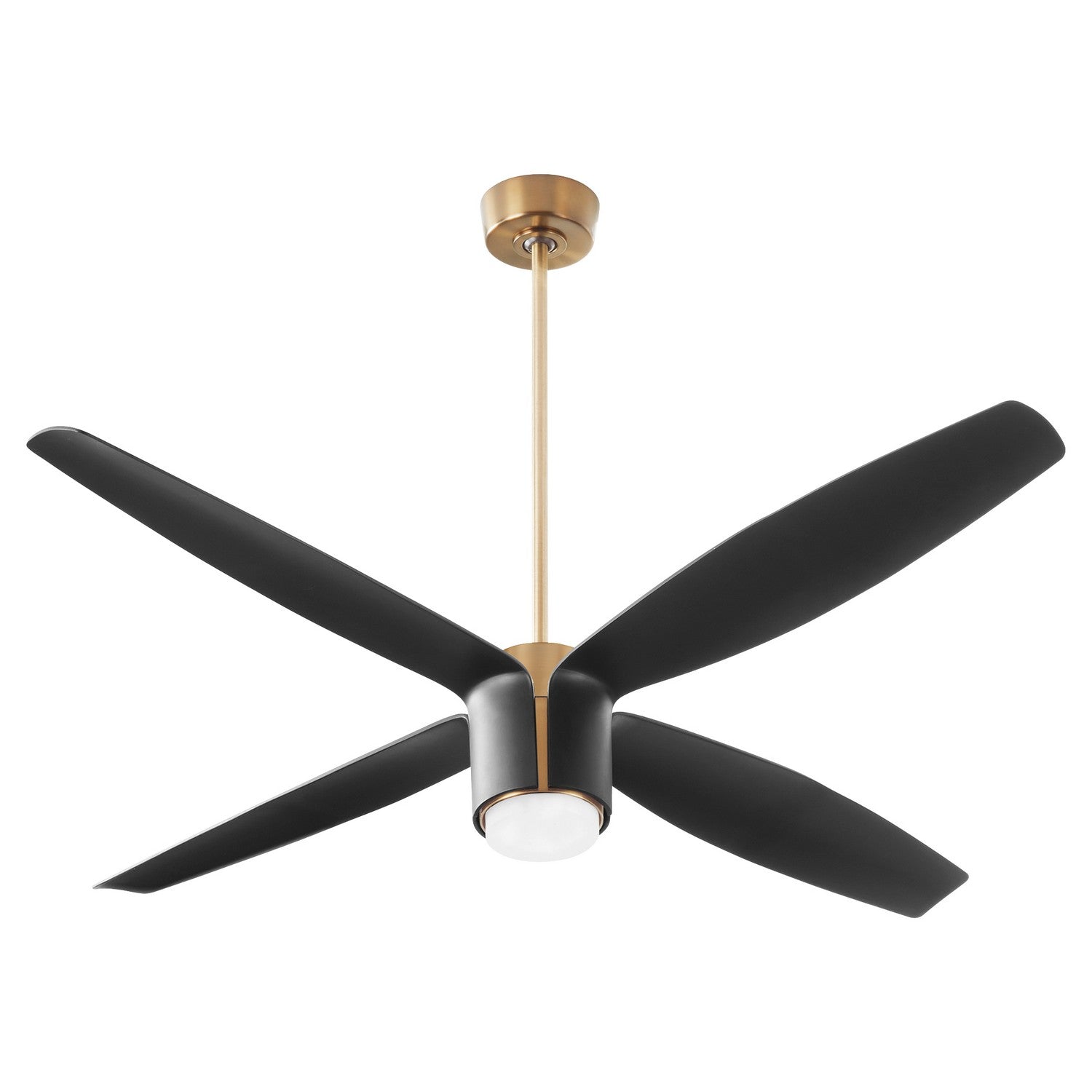 Oxygen - 3-116-4015 - 60"Ceiling Fan - Samaran - Aged Brass W/ Black Blades