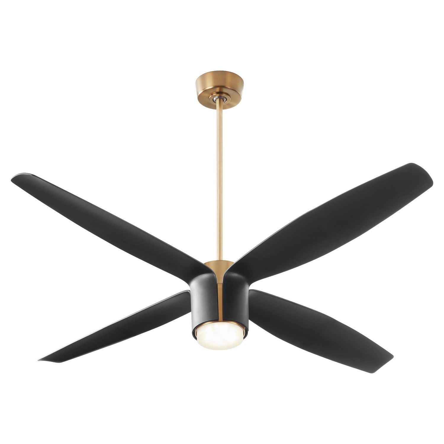 Oxygen - 3-116-4015 - 60"Ceiling Fan - Samaran - Aged Brass W/ Black Blades