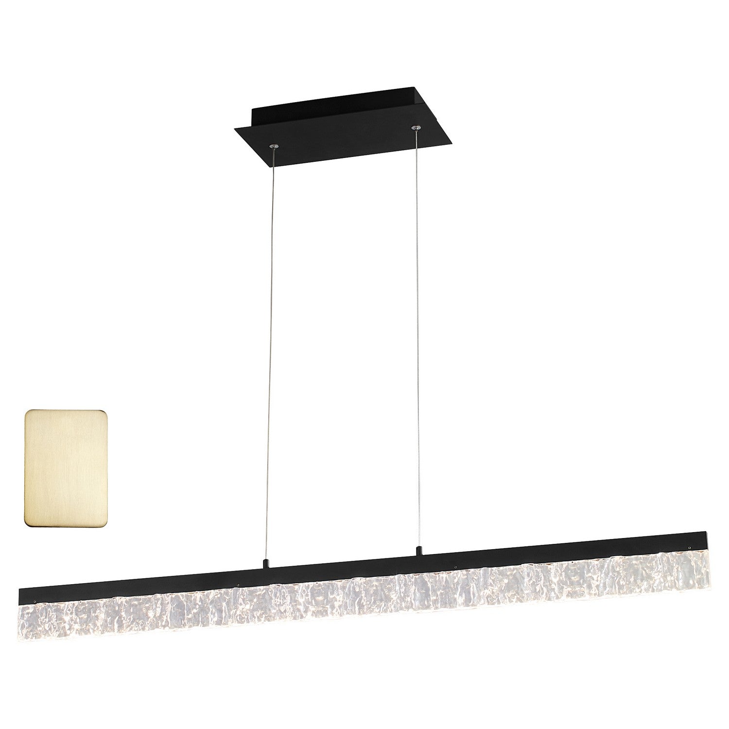 Oxygen - 3-421-40 - LED Linear Pendant - Landon - Aged Brass