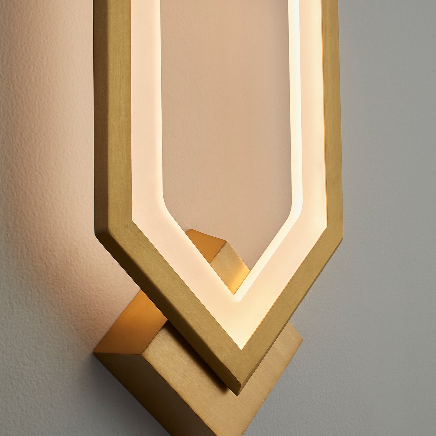 Oxygen - 3-59-40 - LED Wall Sconce - Aegis - Aged Brass