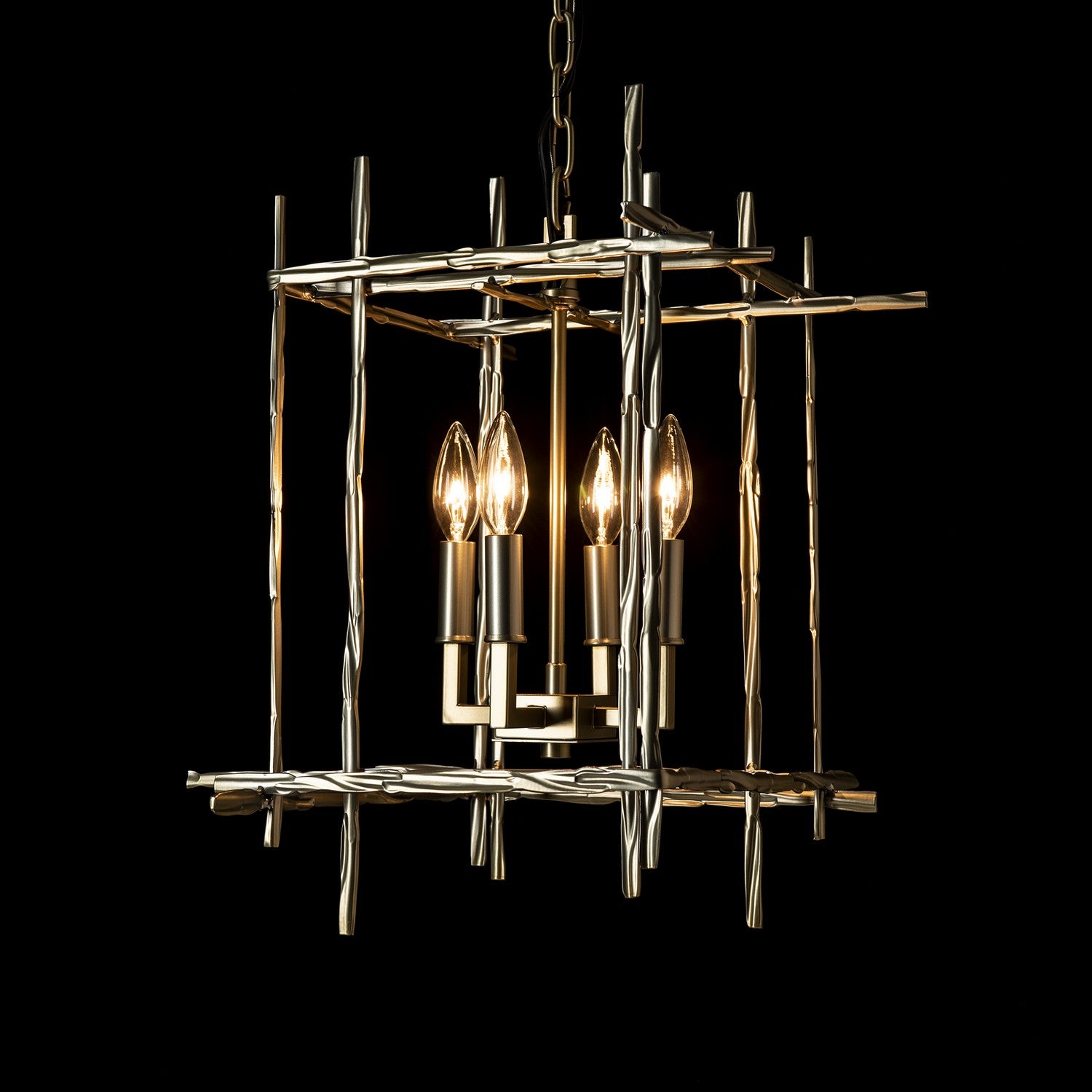 Hubbardton Forge - 101315-SKT-86 - Four Light Chandelier - Tura - Modern Brass