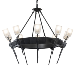 Hubbardton Forge - 101525-SKT-10-YC0369 - Ten Light Chandelier - Echo - Black