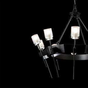 Hubbardton Forge - 101525-SKT-10-YC0369 - Ten Light Chandelier - Echo - Black