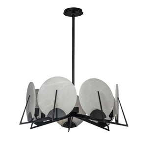 Hubbardton Forge - 131059-SKT-MULT-10-AR - Seven Light Pendant - Callisto - Black