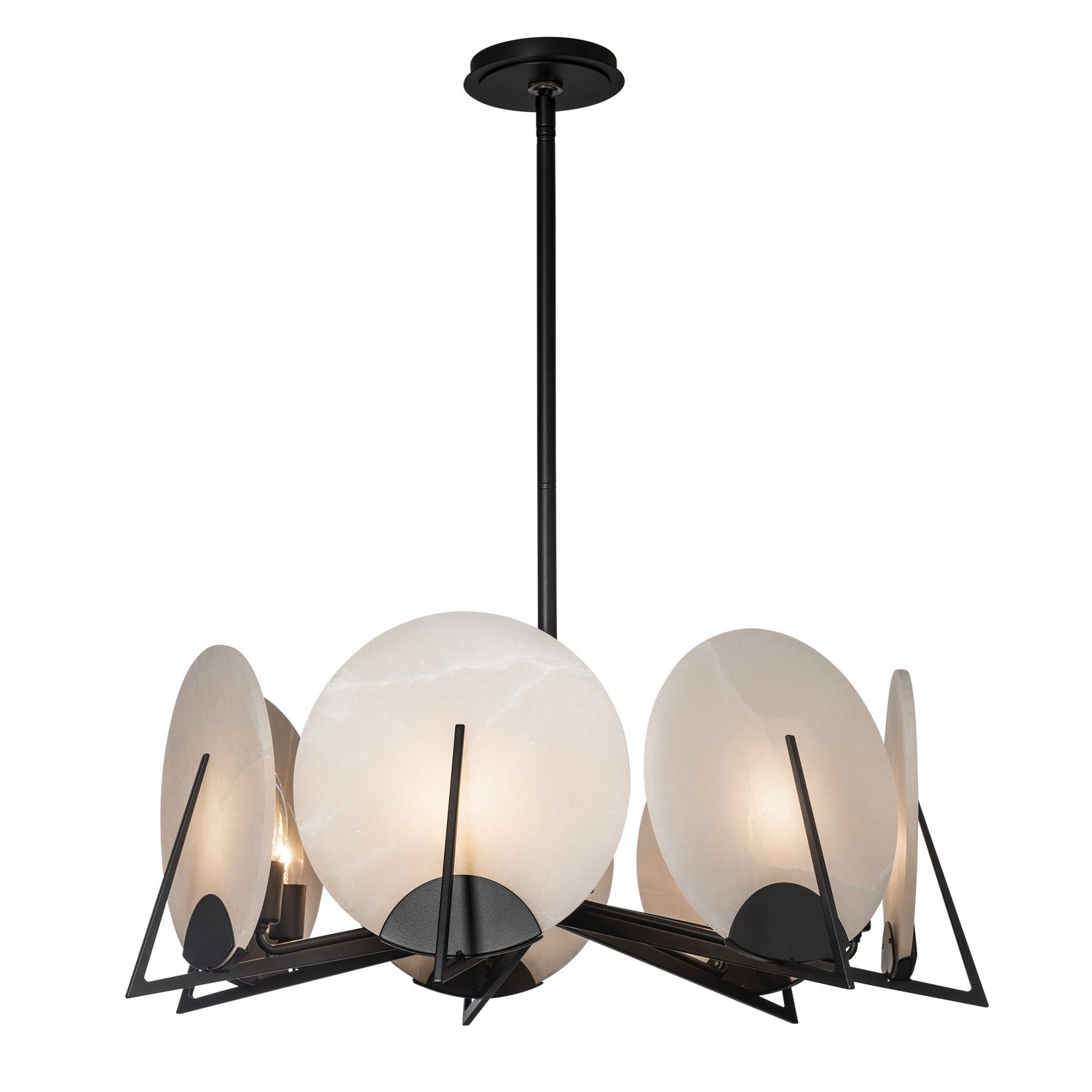 Hubbardton Forge - 131059-SKT-MULT-10-AR - Seven Light Pendant - Callisto - Black