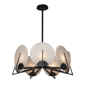 Hubbardton Forge - 131059-SKT-MULT-10-AR - Seven Light Pendant - Callisto - Black