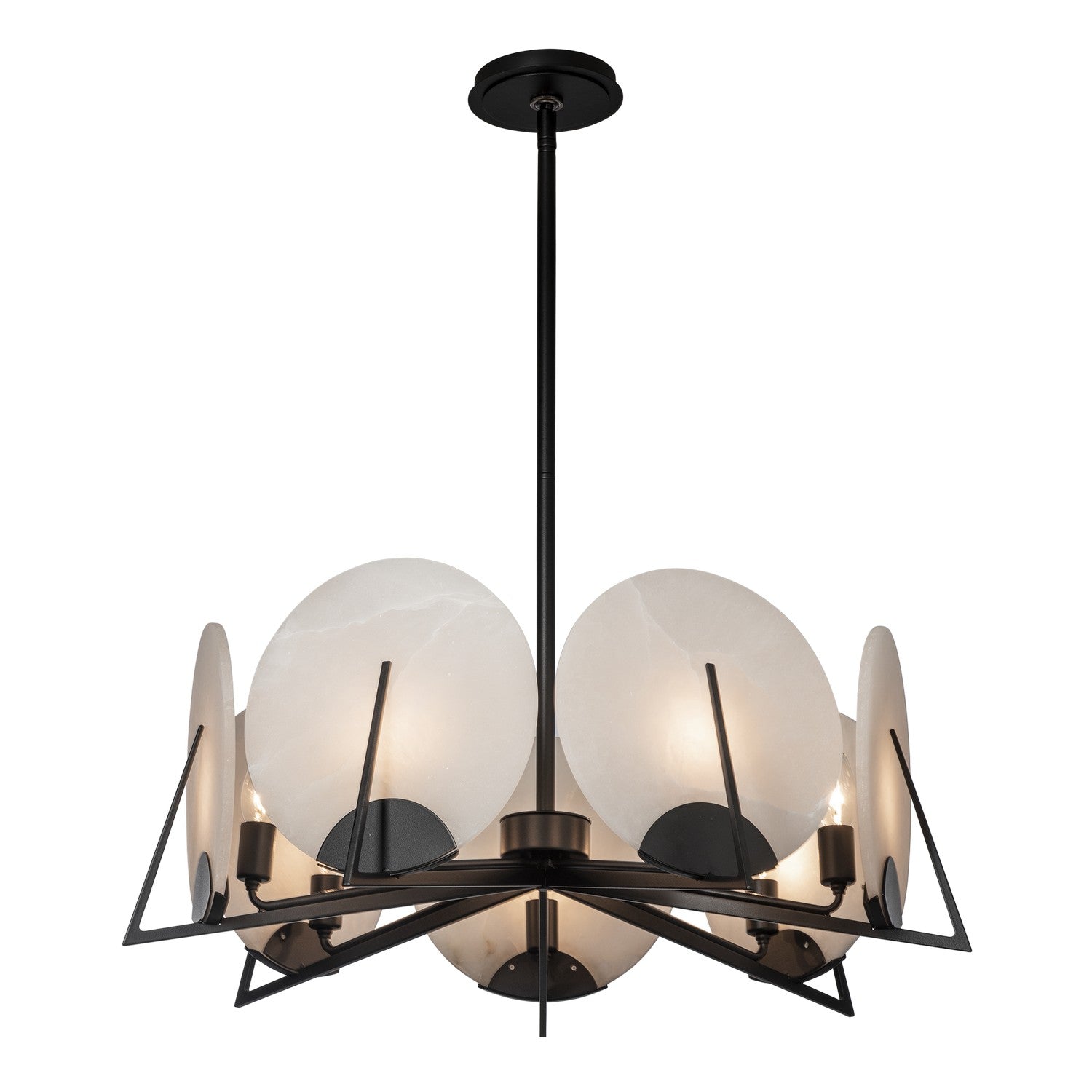 Hubbardton Forge - 131059-SKT-MULT-10-AR - Seven Light Pendant - Callisto - Black