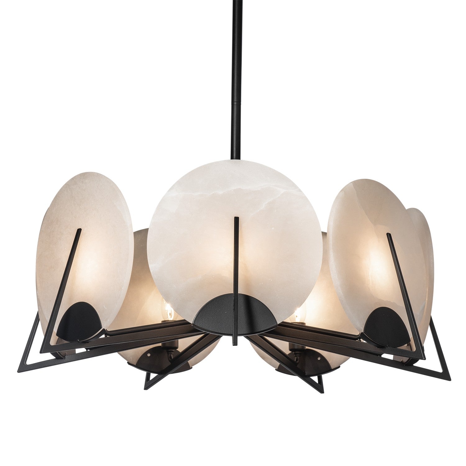 Hubbardton Forge - 131059-SKT-MULT-10-AR - Seven Light Pendant - Callisto - Black