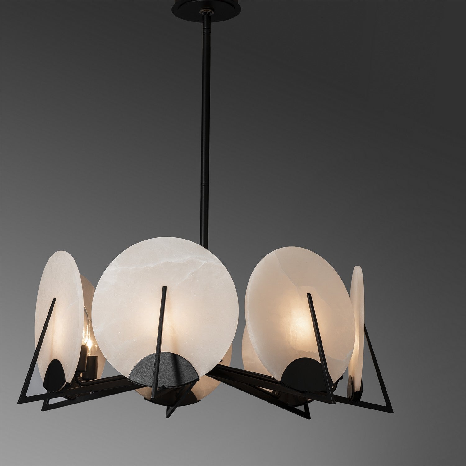 Hubbardton Forge - 131059-SKT-MULT-10-AR - Seven Light Pendant - Callisto - Black