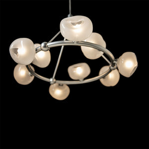 Hubbardton Forge - 131069-SKT-MULT-85-FD0710 - Nine Light Pendant - Ume - Sterling