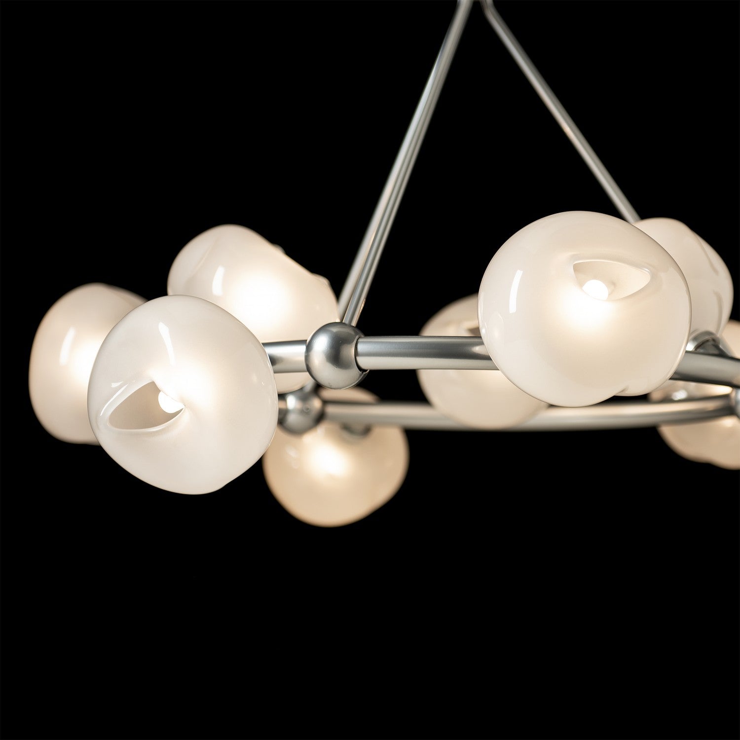 Hubbardton Forge - 131069-SKT-MULT-85-FD0710 - Nine Light Pendant - Ume - Sterling