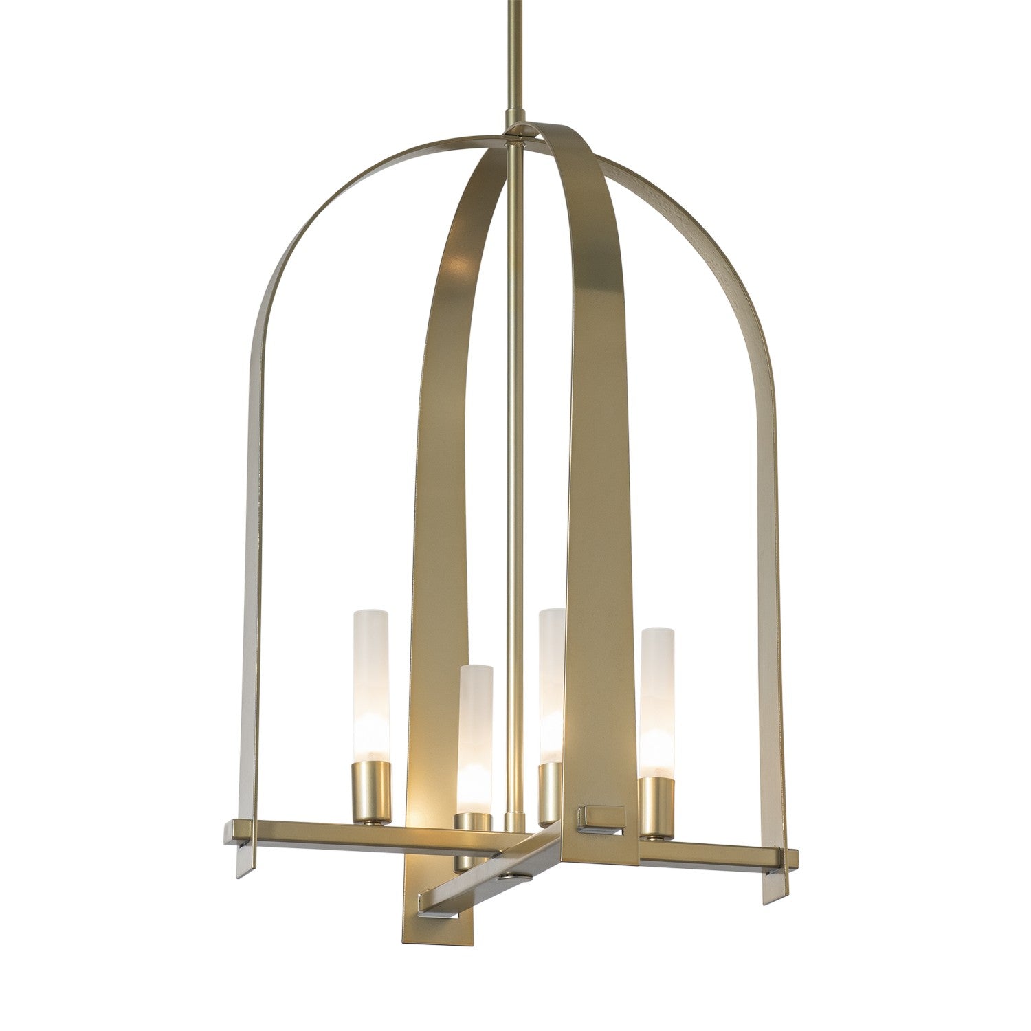 Hubbardton Forge - 131070-SKT-MULT-86-FD0462 - Four Light Pendant - Triomphe - Modern Brass