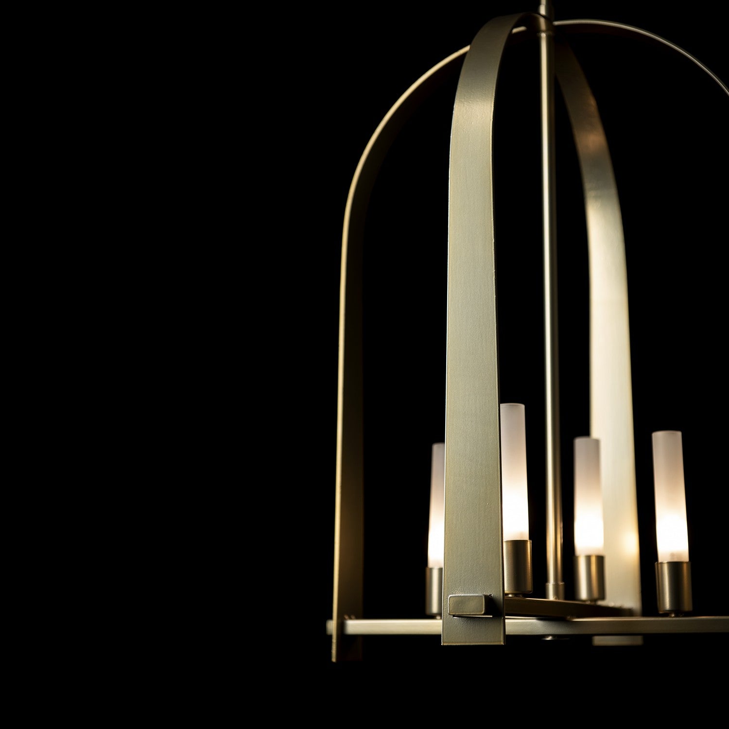 Hubbardton Forge - 131070-SKT-MULT-86-FD0462 - Four Light Pendant - Triomphe - Modern Brass