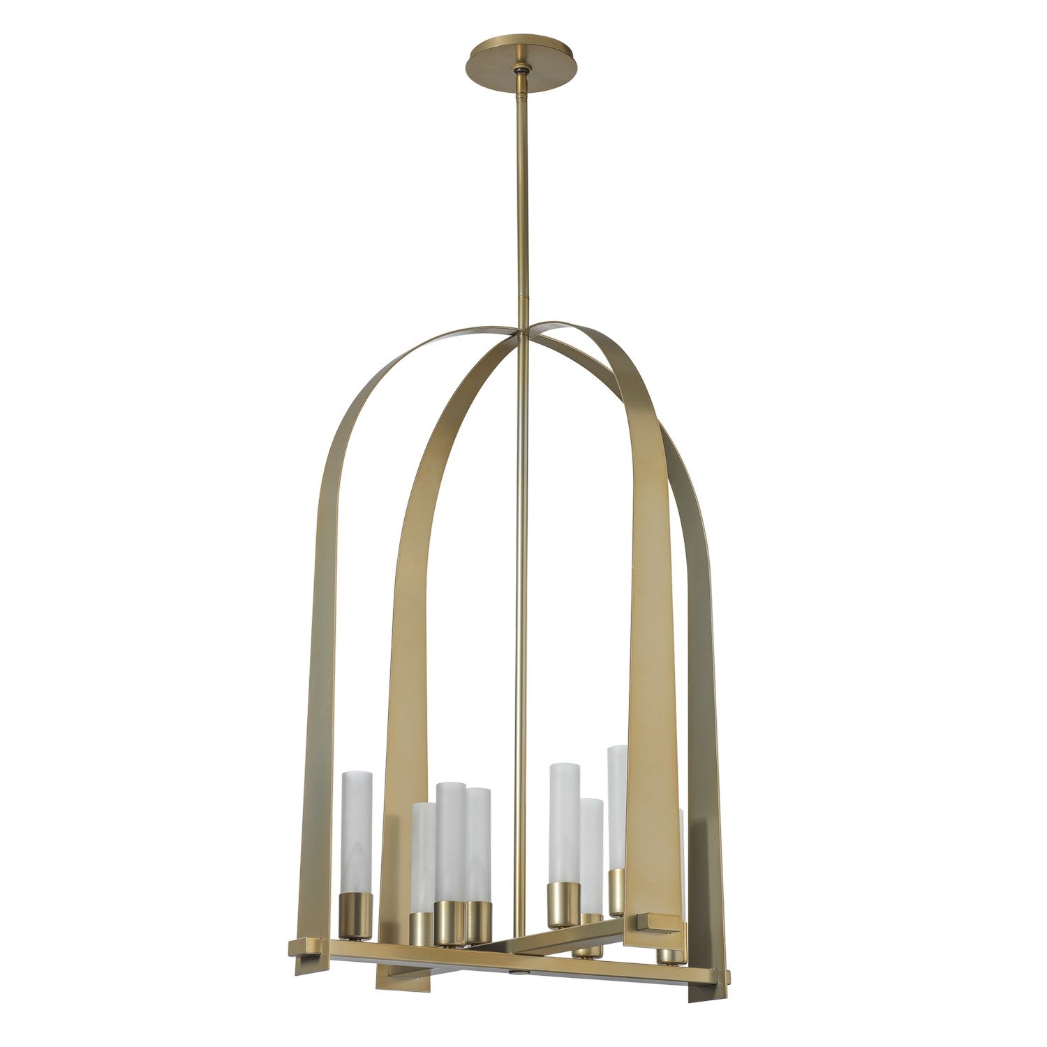 Hubbardton Forge - 131071-SKT-MULT-86-FD0611 - Eight Light Pendant - Triomphe - Modern Brass