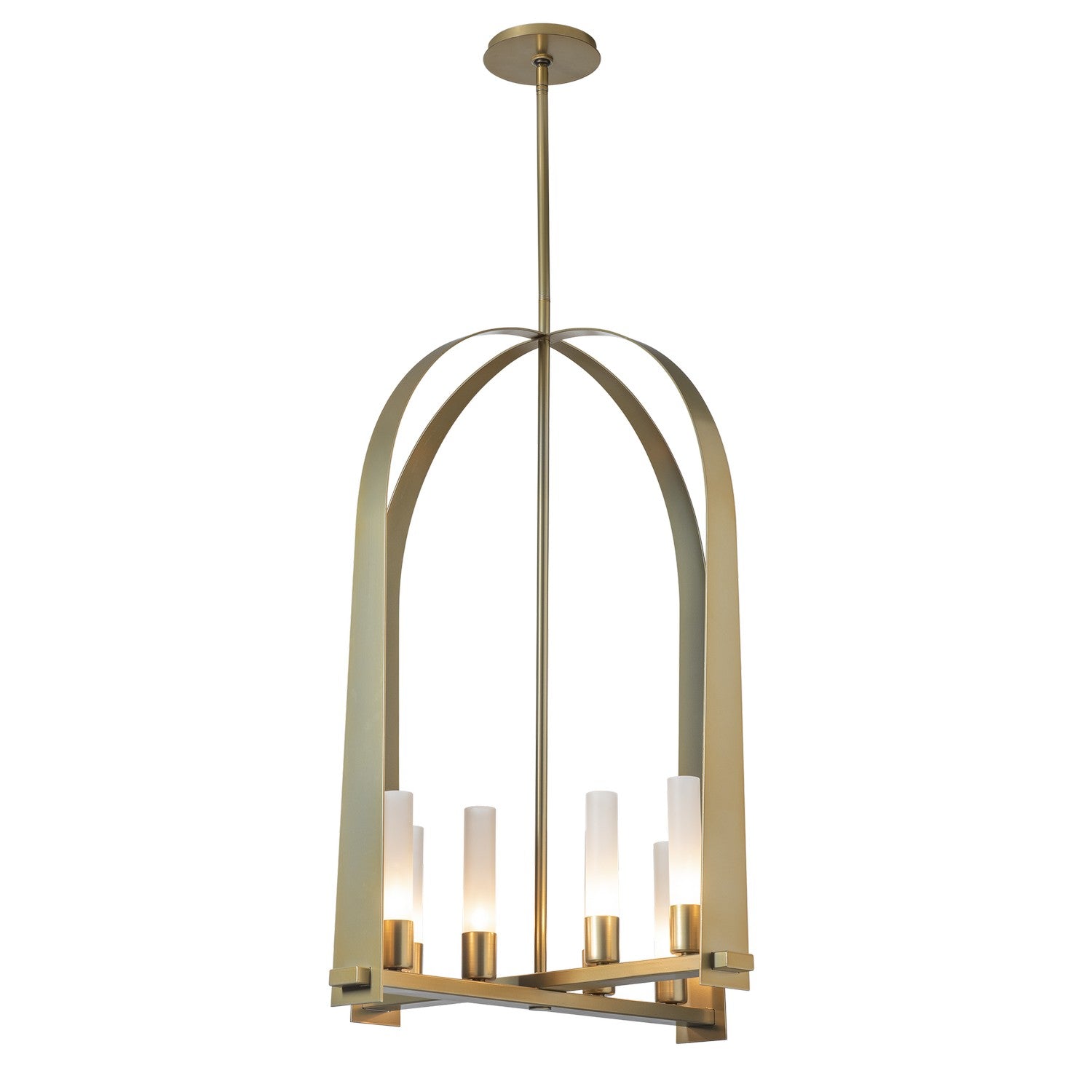 Hubbardton Forge - 131071-SKT-MULT-86-FD0611 - Eight Light Pendant - Triomphe - Modern Brass