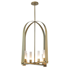 Hubbardton Forge - 131071-SKT-MULT-86-FD0611 - Eight Light Pendant - Triomphe - Modern Brass