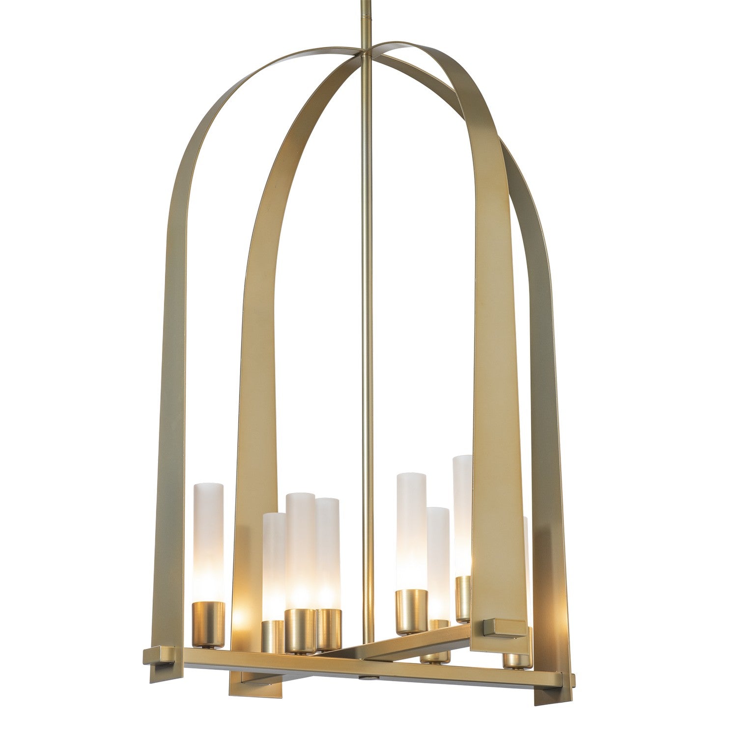 Hubbardton Forge - 131071-SKT-MULT-86-FD0611 - Eight Light Pendant - Triomphe - Modern Brass