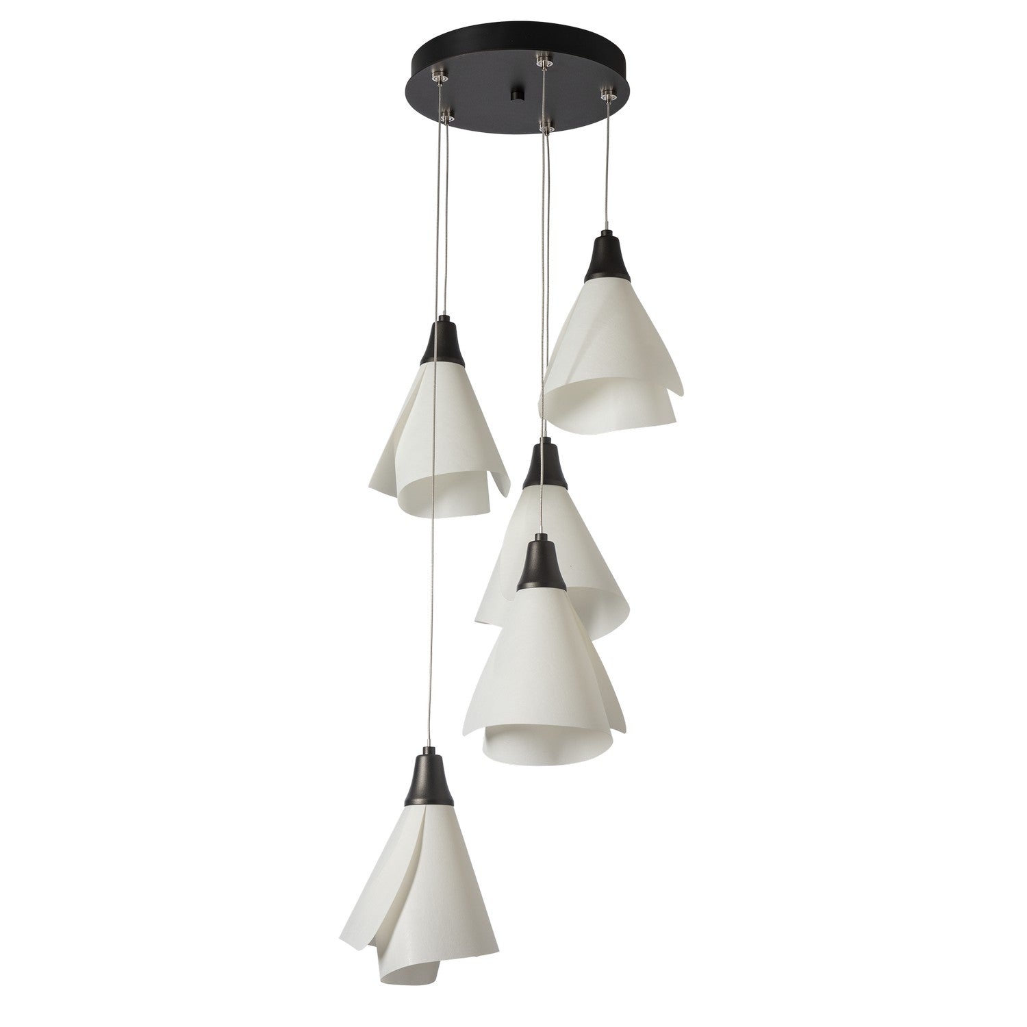 Hubbardton Forge - 131122-SKT-LONG-14-SH1987 - Mobius 5-Light Pendant - Mobius - Oil Rubbed Bronze