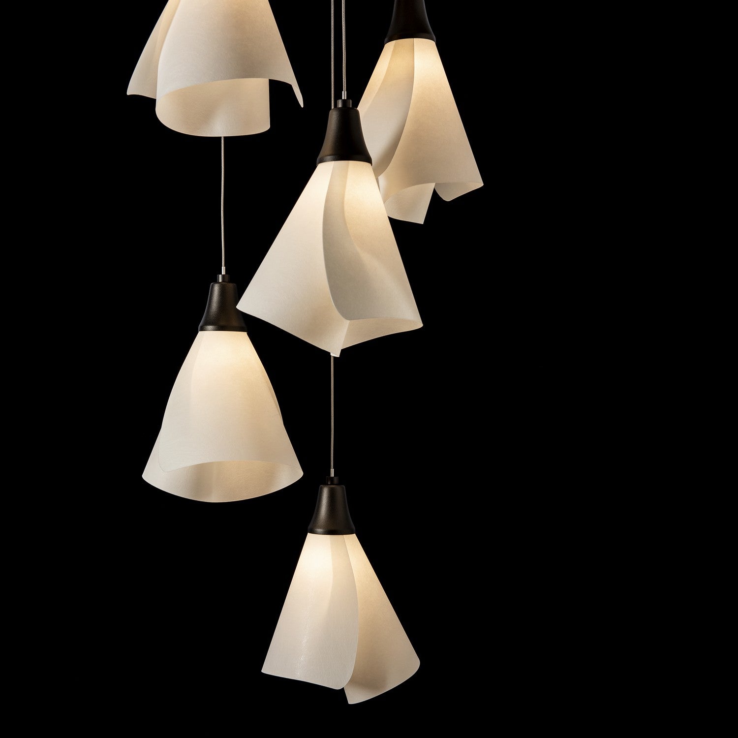 Hubbardton Forge - 131122-SKT-LONG-14-SH1987 - Mobius 5-Light Pendant - Mobius - Oil Rubbed Bronze