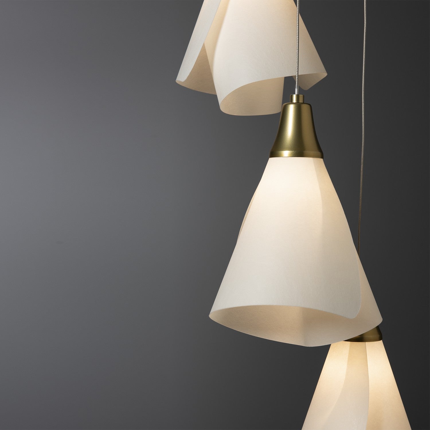 Hubbardton Forge - 131122-SKT-STND-86-SH1987 - Mobius 5-Light Pendant - Mobius - Modern Brass
