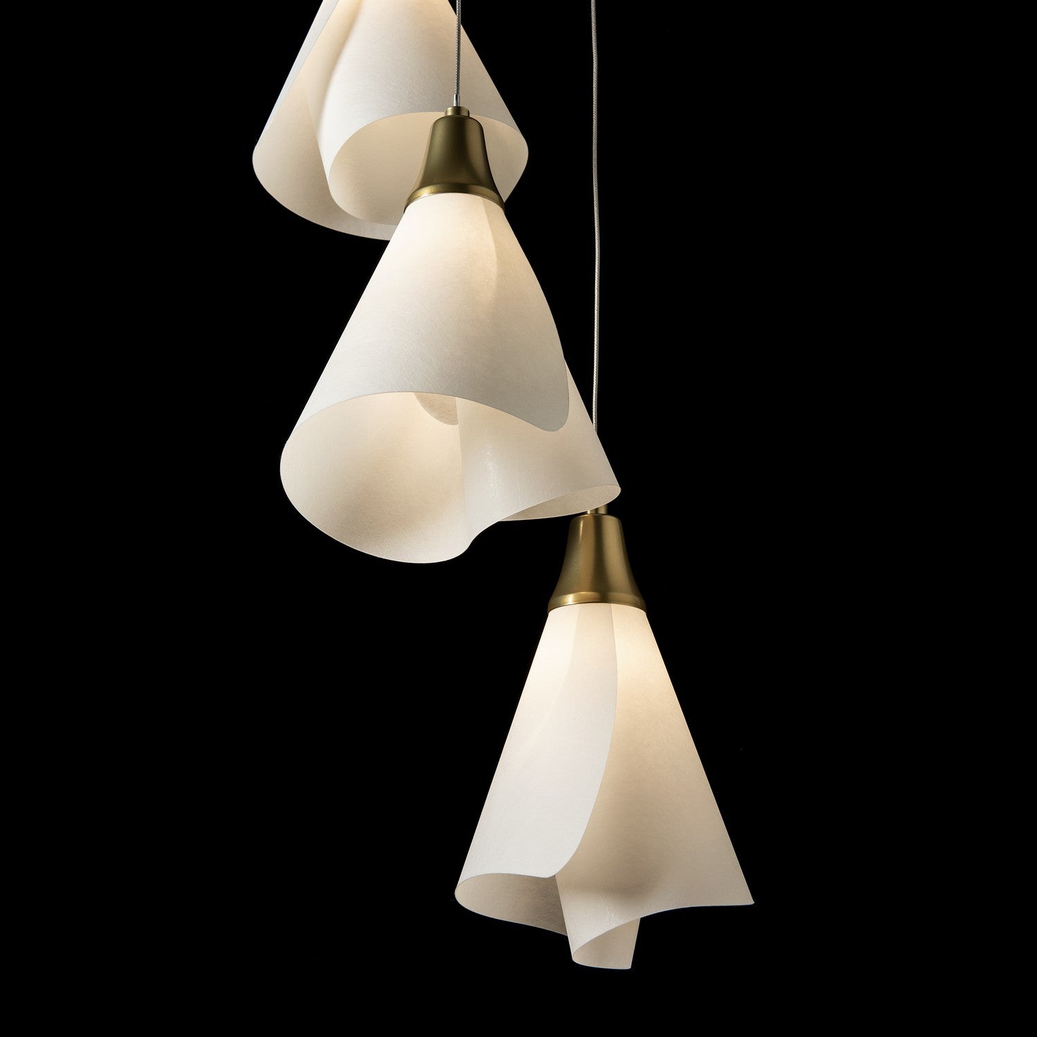Hubbardton Forge - 131122-SKT-STND-86-SH1987 - Mobius 5-Light Pendant - Mobius - Modern Brass