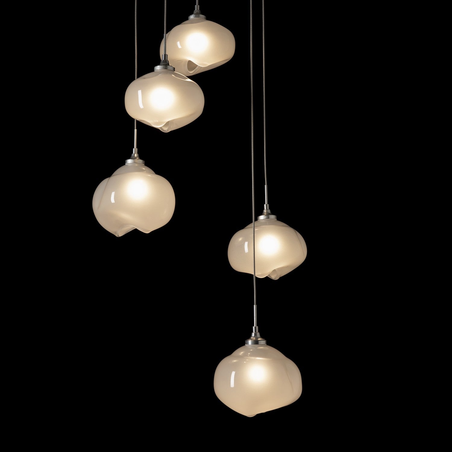 Hubbardton Forge - 131123-SKT-LONG-85-FD0710 - Ume 5-Light Pendant - Ume - Sterling