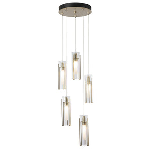Hubbardton Forge - 131124-SKT-STND-86-ZM0065 - LED Pendant - Exos Glass - Modern Brass