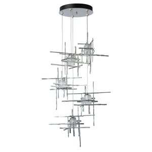 Hubbardton Forge - 131128-SKT-STND-85-YC0305 - LED Pendant - Tura - Sterling