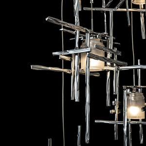 Hubbardton Forge - 131128-SKT-STND-85-YC0305 - LED Pendant - Tura - Sterling