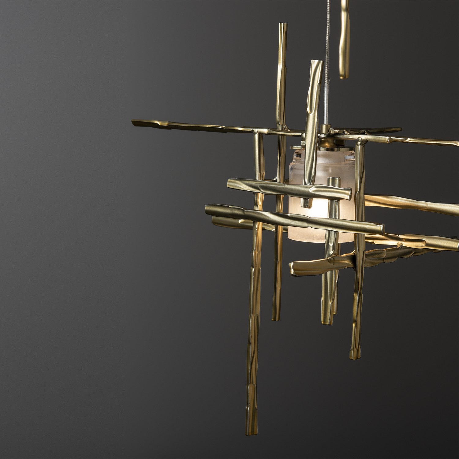 Hubbardton Forge - 131128-SKT-STND-86-YC0305 - LED Pendant - Tura - Modern Brass