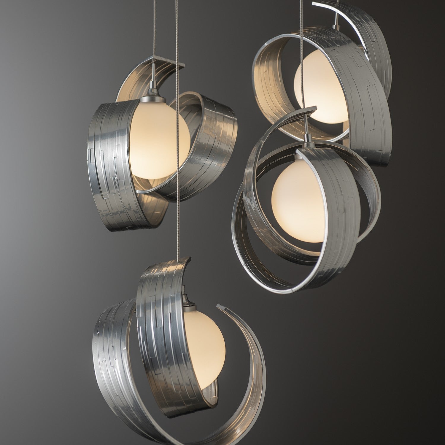 Hubbardton Forge - 131129-SKT-STND-85-GG0711 - LED Pendant - Riza - Sterling