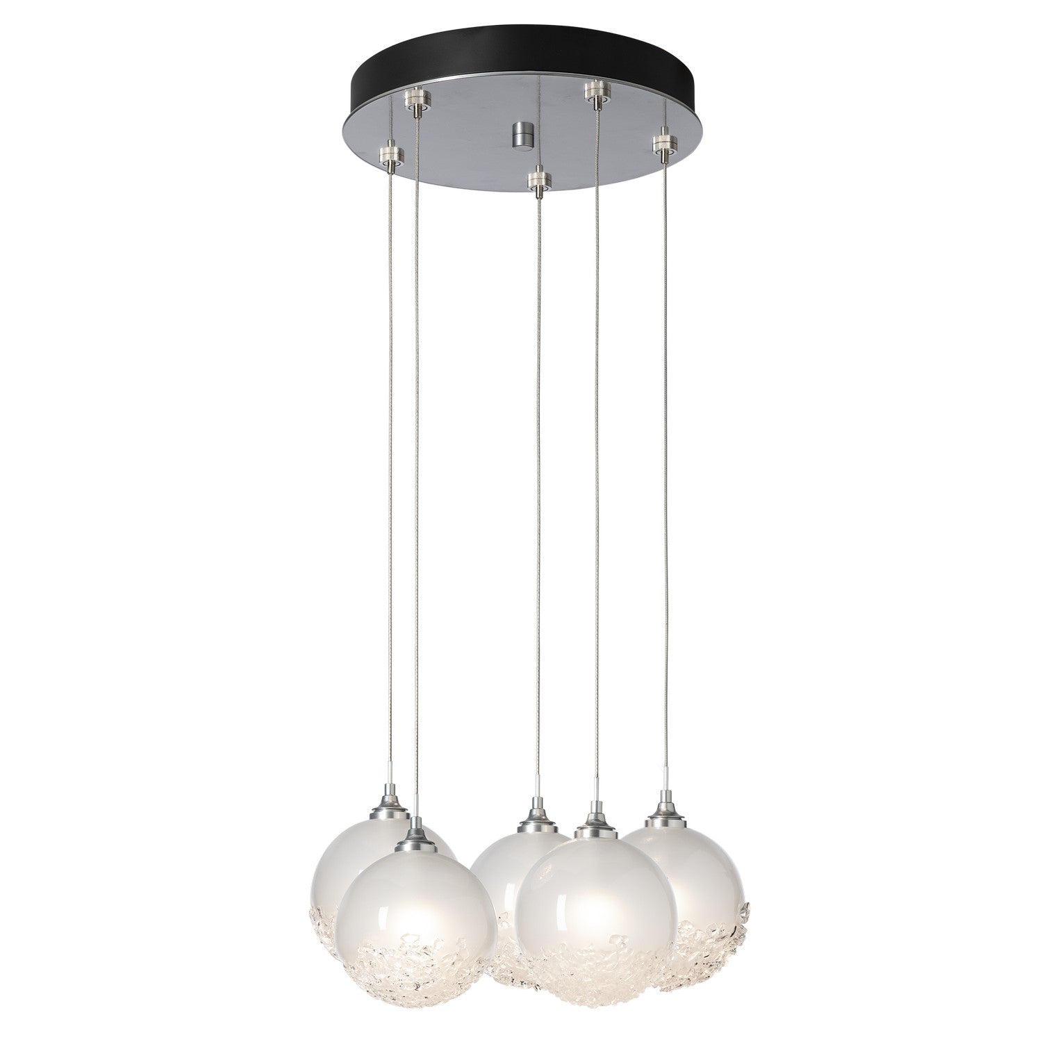 Hubbardton Forge - 131131-SKT-STND-85-FD0750 - Fritz Globe 5-Light Pendant - Fritz - Sterling