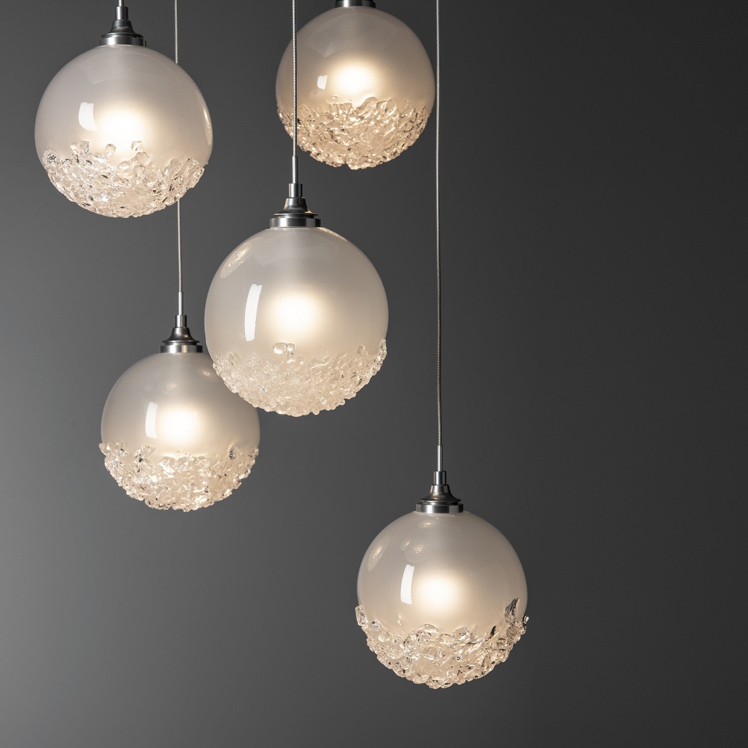 Hubbardton Forge - 131131-SKT-STND-85-FD0750 - Fritz Globe 5-Light Pendant - Fritz - Sterling