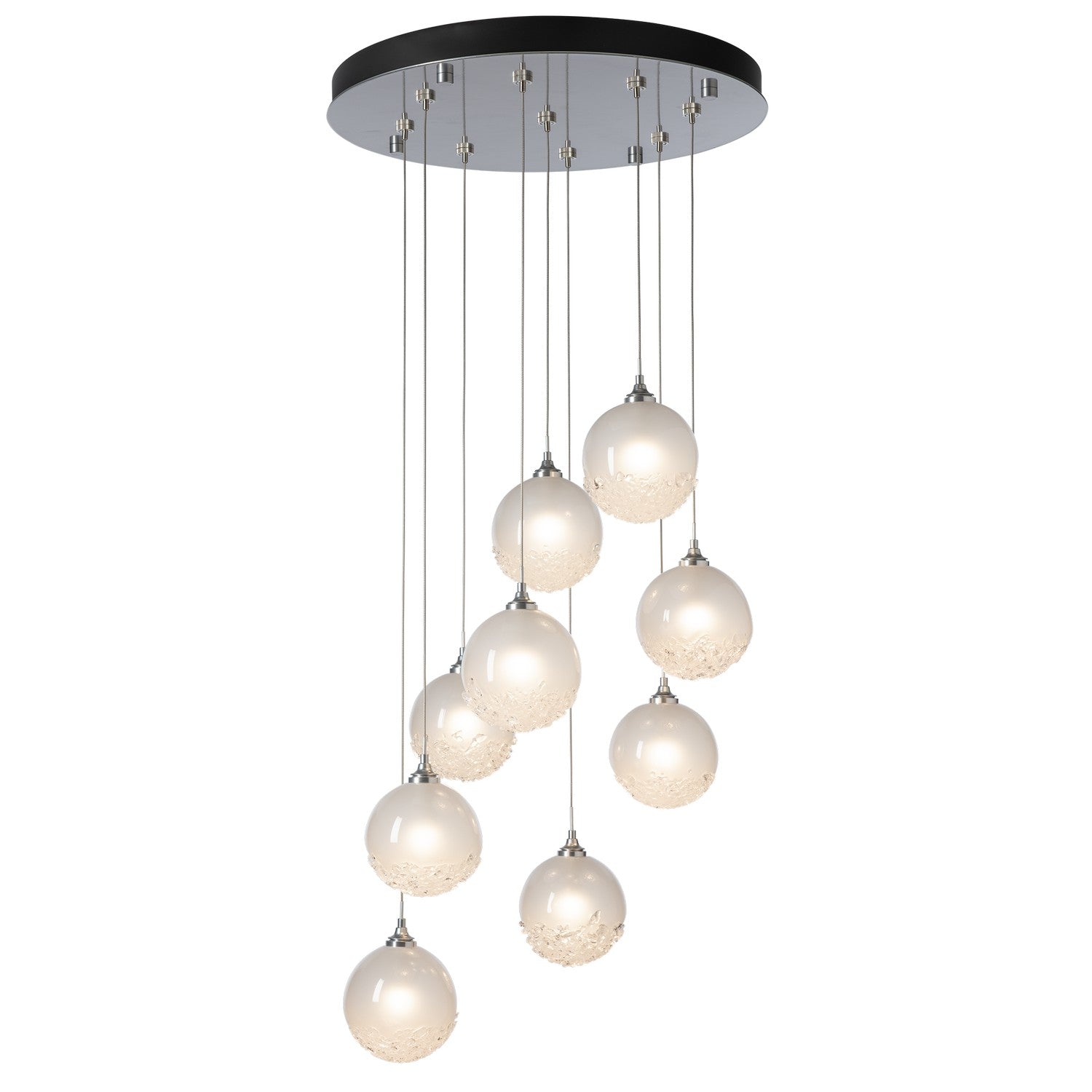 Hubbardton Forge - 131133-SKT-STND-85-FD0750 - Fritz Globe 9-Light Pendant - Fritz - Sterling