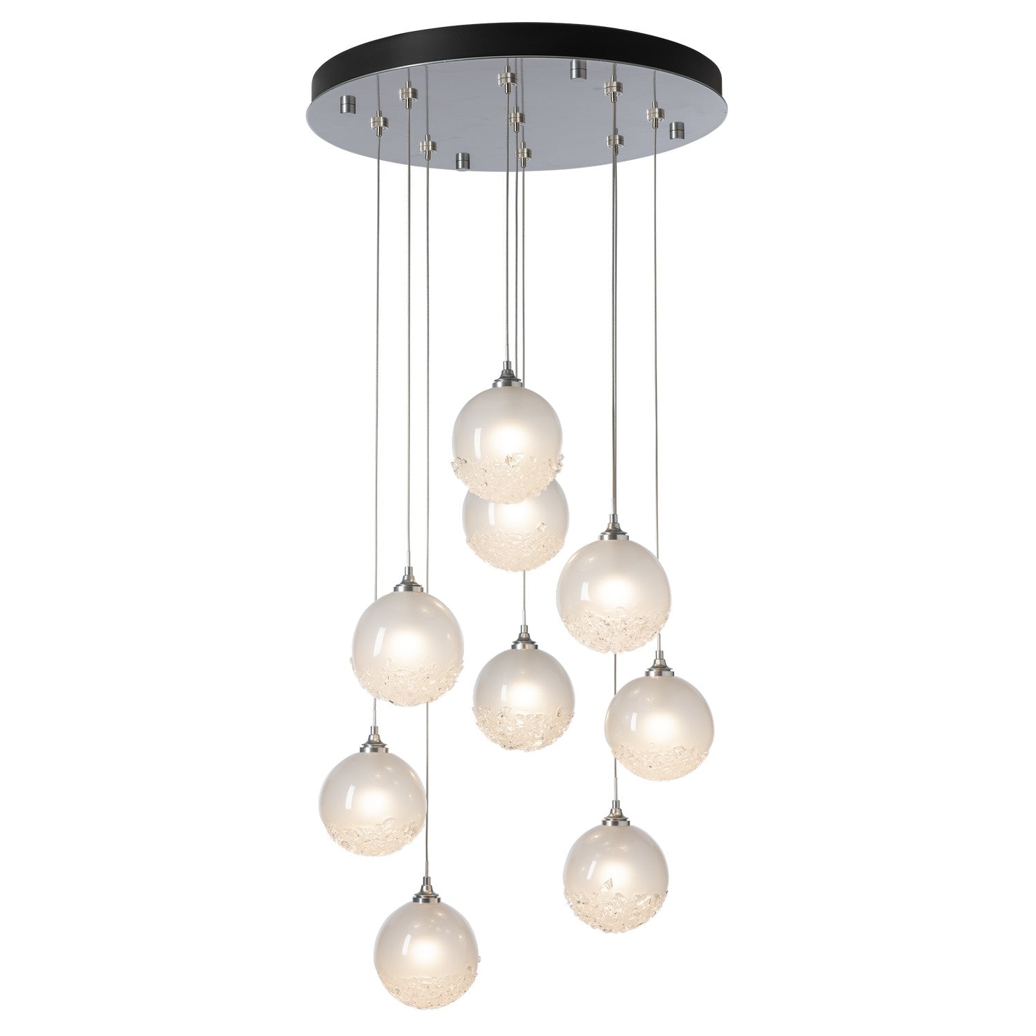 Hubbardton Forge - 131133-SKT-STND-85-FD0750 - Fritz Globe 9-Light Pendant - Fritz - Sterling
