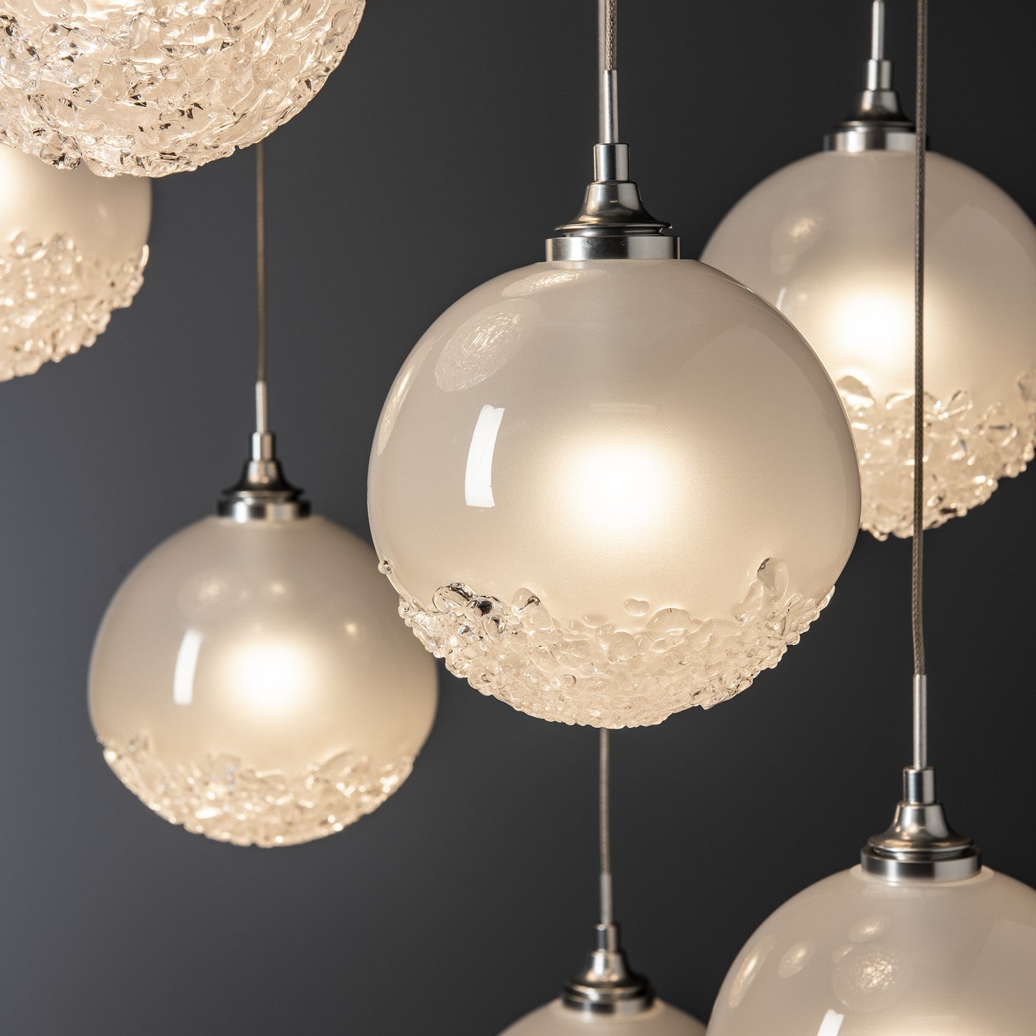 Hubbardton Forge - 131133-SKT-STND-85-FD0750 - Fritz Globe 9-Light Pendant - Fritz - Sterling