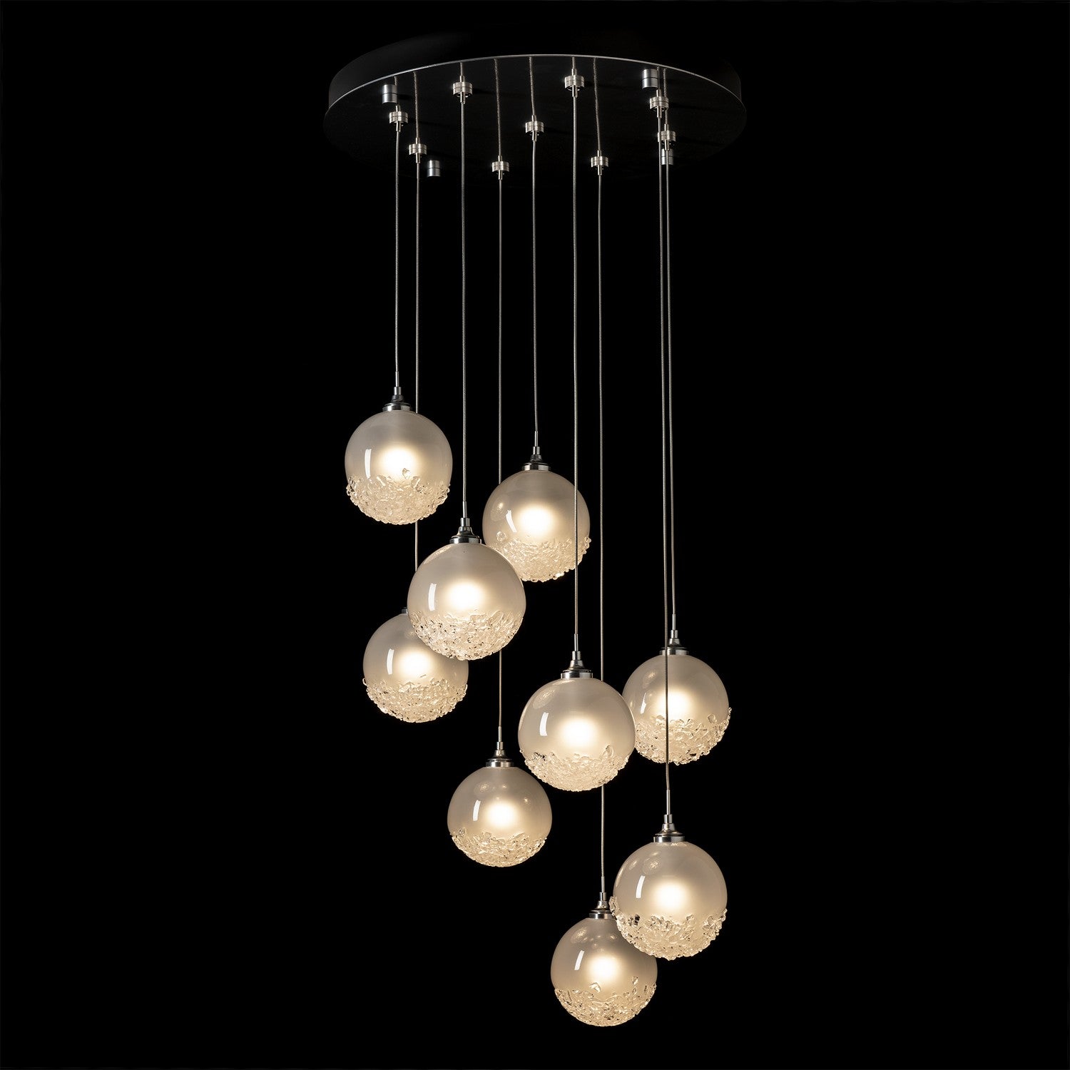 Hubbardton Forge - 131133-SKT-STND-85-FD0750 - Fritz Globe 9-Light Pendant - Fritz - Sterling